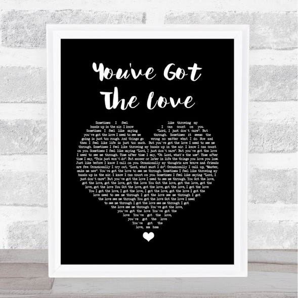 Candi Staton You've Got The Love Black Heart Song Lyric Quote Print