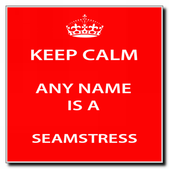 Seamstress Keep Calm Coaster