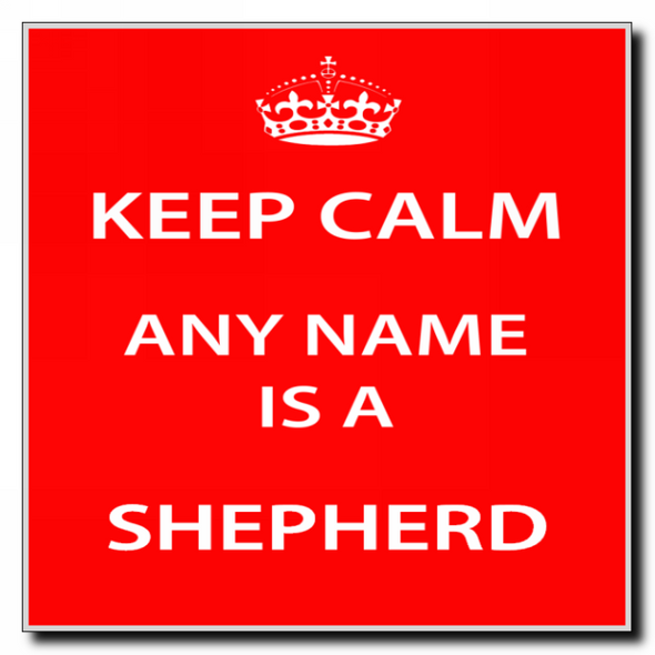 Shepherd Keep Calm Coaster