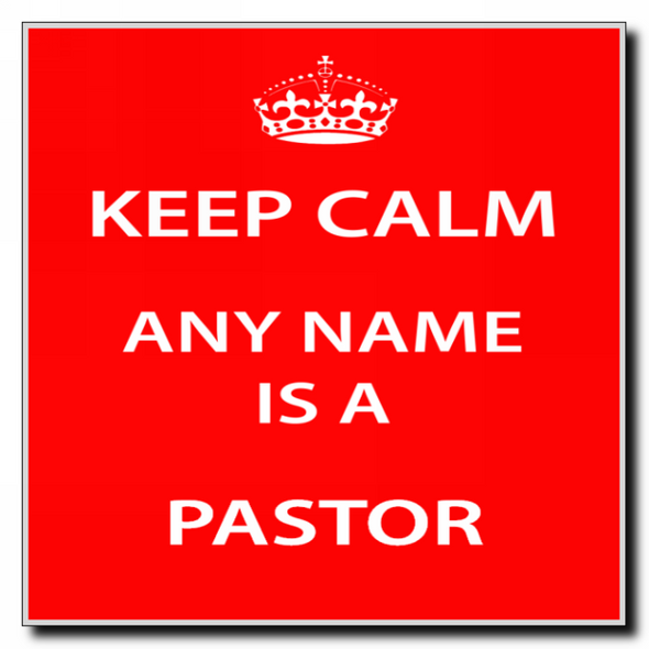 Pastor Keep Calm Coaster