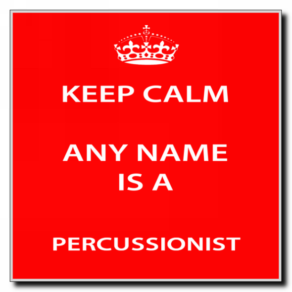 Percussionist Keep Calm Coaster