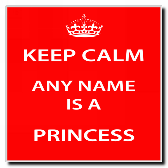 Princess Keep Calm Coaster