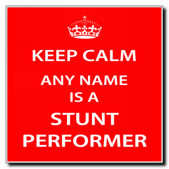 Stunt Performer Keep Calm Coaster