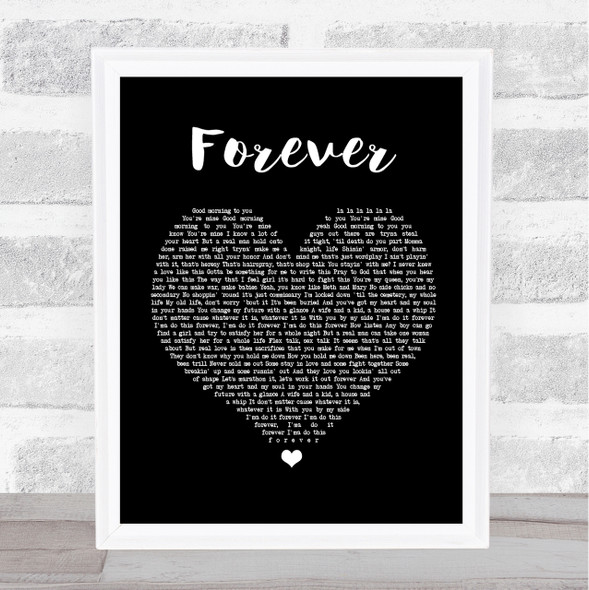 Lecrae Forever Black Heart Song Lyric Quote Print