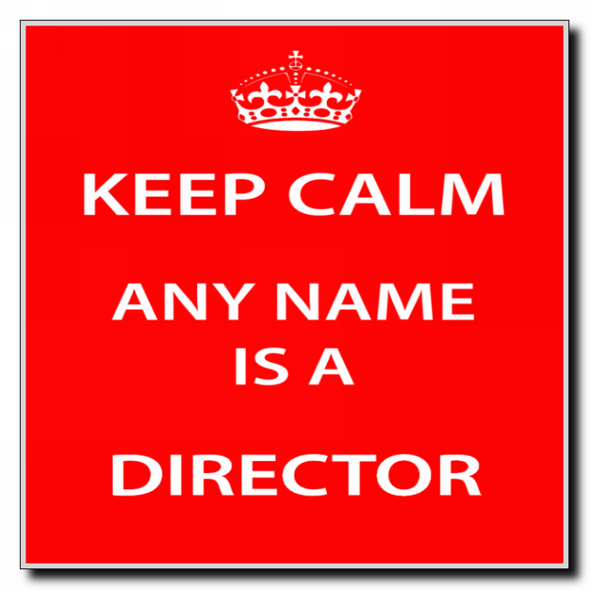 Director Keep Calm Coaster