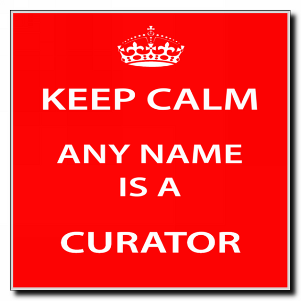 Curator Keep Calm Coaster