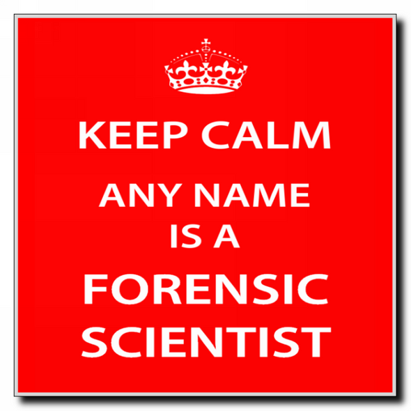 Forensic Scientist Keep Calm Coaster