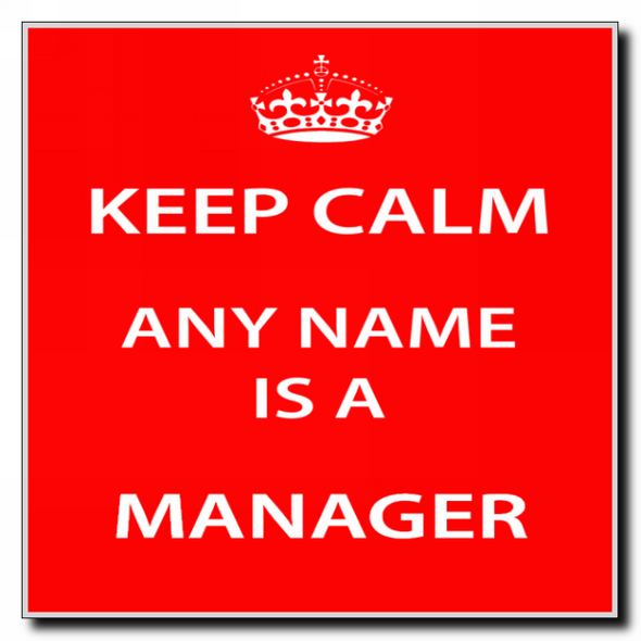 Manager Keep Calm Coaster