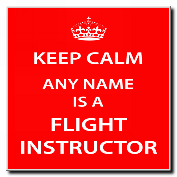 Flight Instructor Keep Calm Coaster