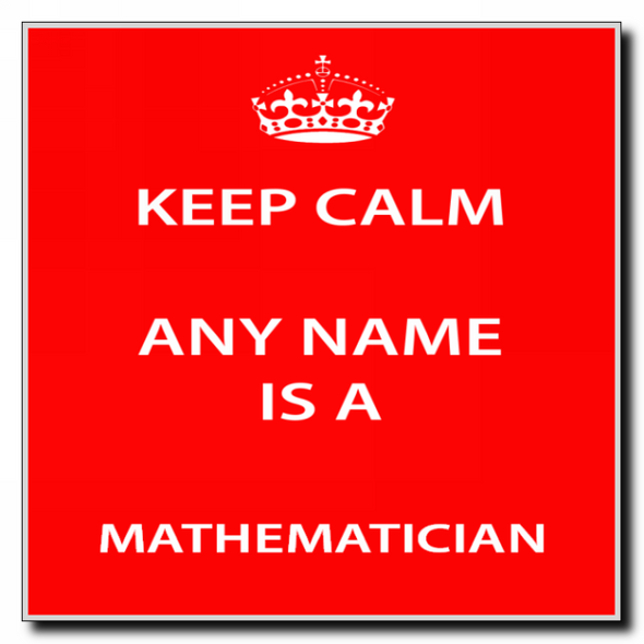 Mathematician Keep Calm Coaster