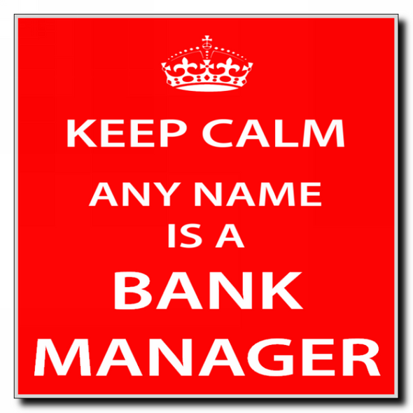 Bank Manager Keep Calm Coaster
