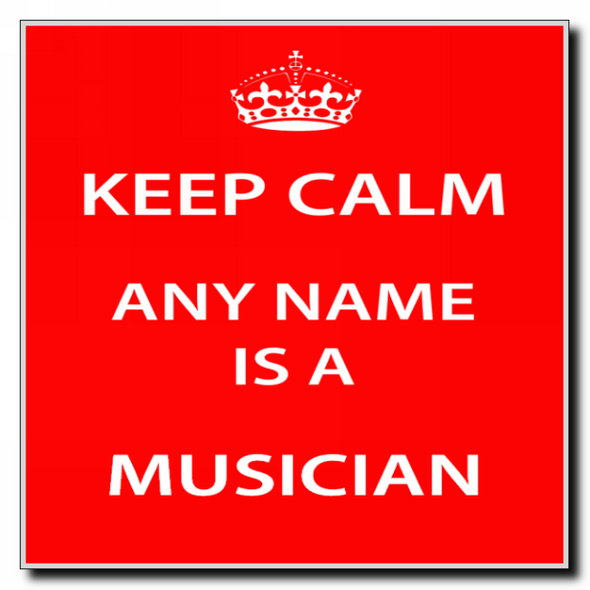 Musician Keep Calm Coaster