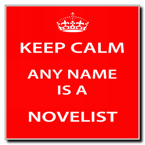 Novelist Keep Calm Coaster