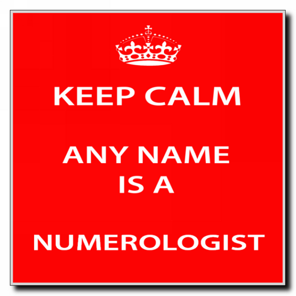 Numerologist Keep Calm Coaster