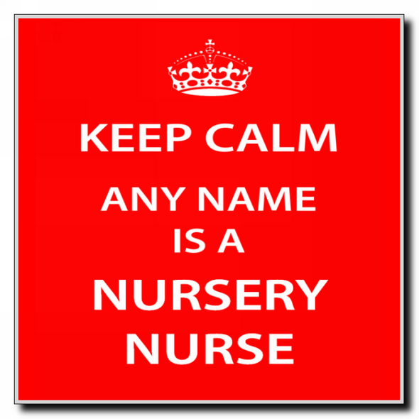 Nursery Nurse Keep Calm Coaster