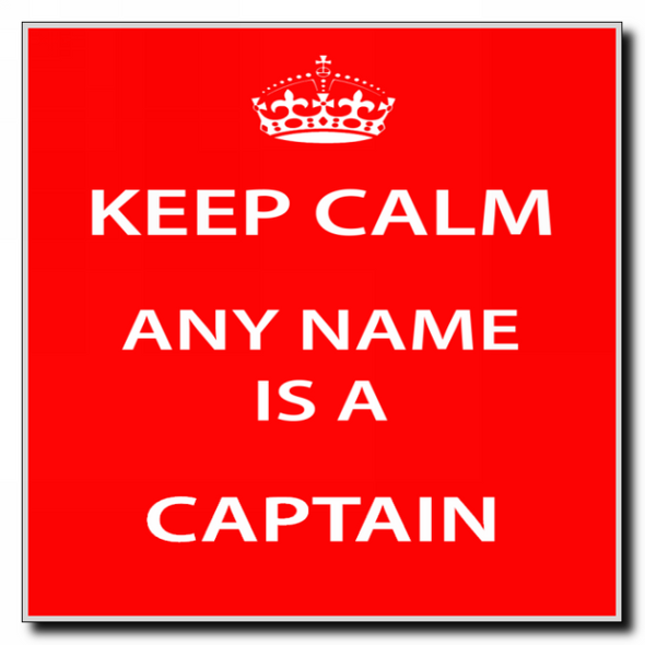 Captain Keep Calm Coaster