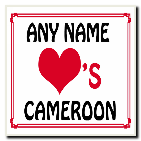 Love Heart Cameroon Coaster
