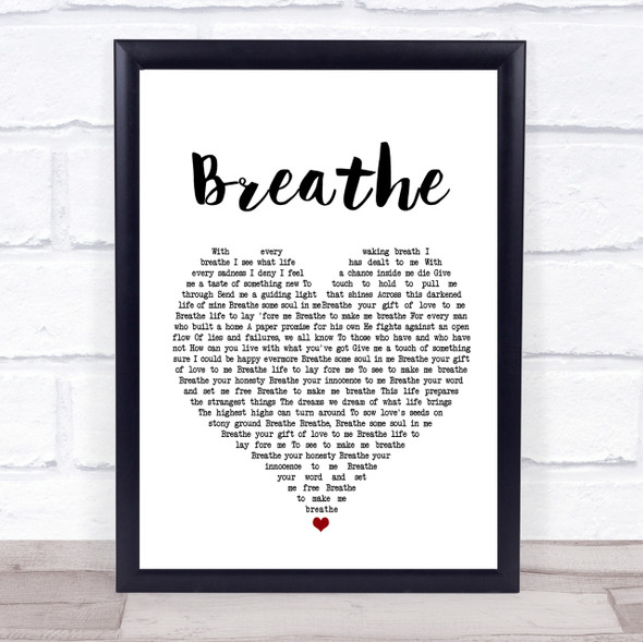 Midge Ure Breathe Heart Song Lyric Quote Print