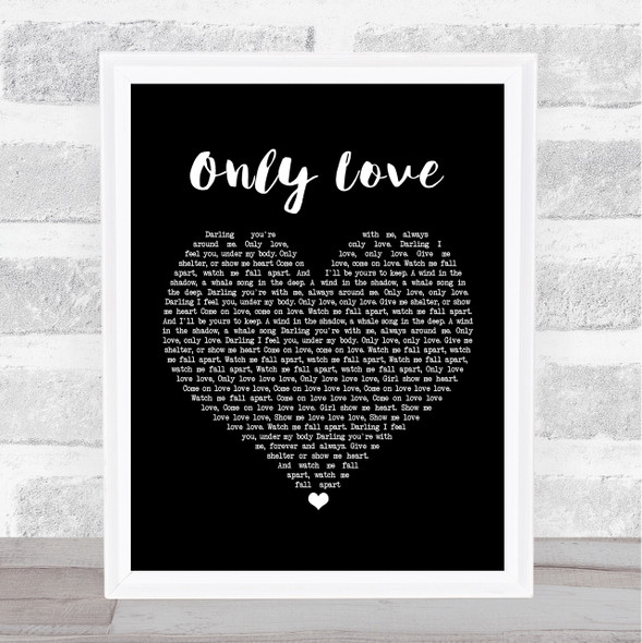 Ben Howard Only Love Black Heart Music Gift Poster Print