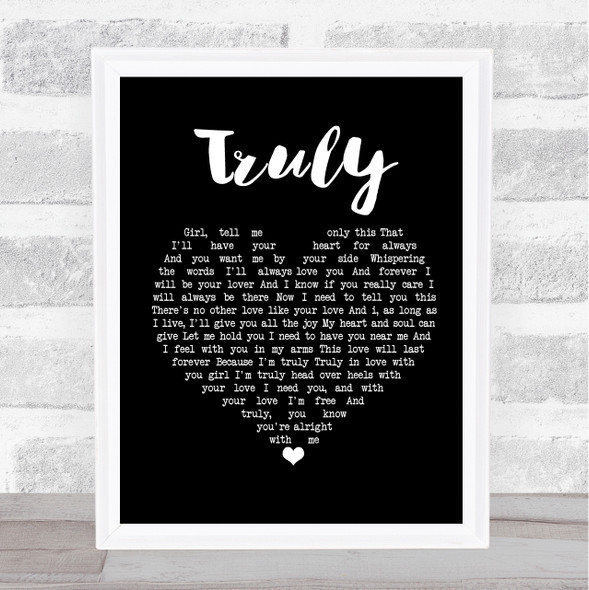 Lionel Richie Truly Black Heart Music Gift Poster Print