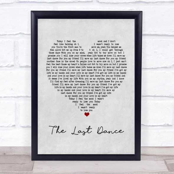 Clare Maguire The Last Dance Grey Heart Music Gift Poster Print