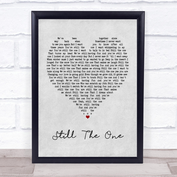 Orleans Still The One Grey Heart Music Gift Poster Print