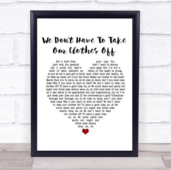 Ella Eyre We Don't Have To Take Our Clothes Off White Heart Music Gift Poster Print