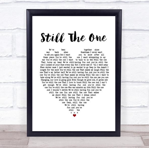 Orleans Still The One White Heart Music Gift Poster Print