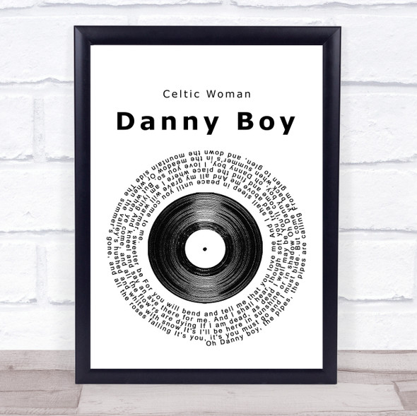 Celtic Woman Danny Boy Vinyl Record Music Gift Poster Print