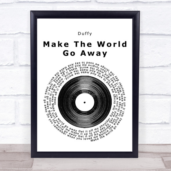 Duffy Make The World Go Away Vinyl Record Music Gift Poster Print