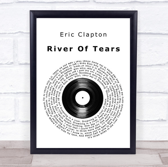 Eric Clapton River Of Tears Vinyl Record Music Gift Poster Print