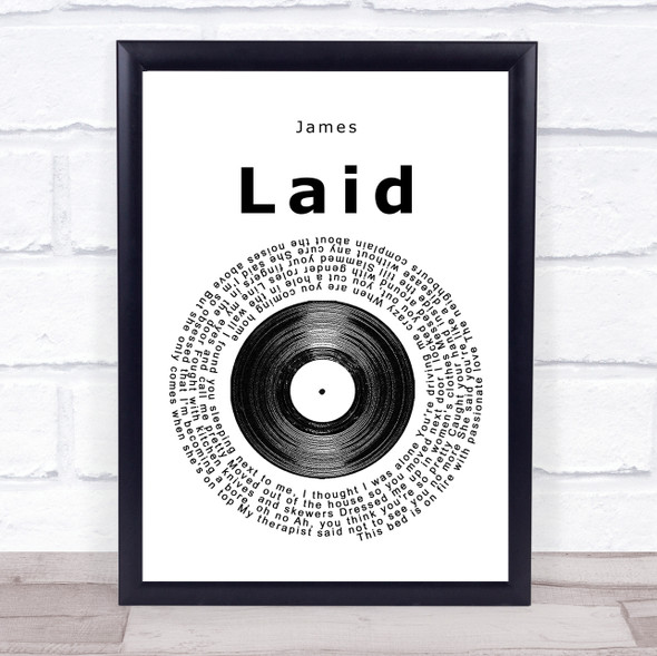 James Laid Vinyl Record Music Gift Poster Print