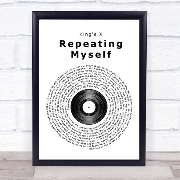 King's X Repeating Myself Vinyl Record Music Gift Poster Print