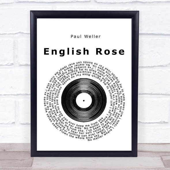 Paul Weller English Rose Vinyl Record Music Gift Poster Print