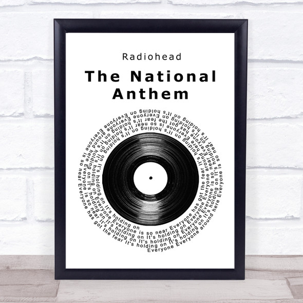 Radiohead The National Anthem Vinyl Record Music Gift Poster Print
