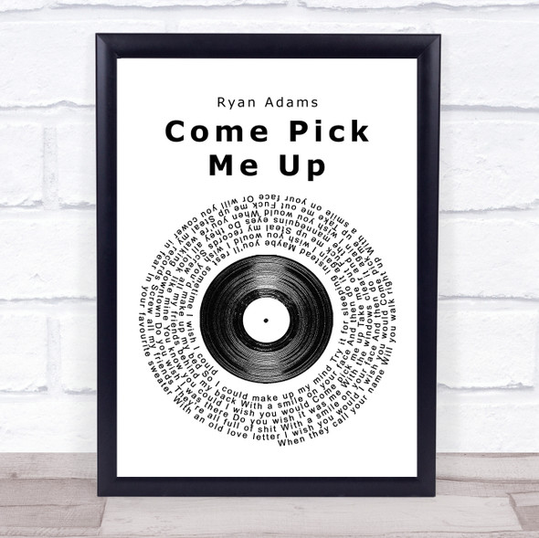 Ryan Adams Come Pick Me Up Vinyl Record Music Gift Poster Print