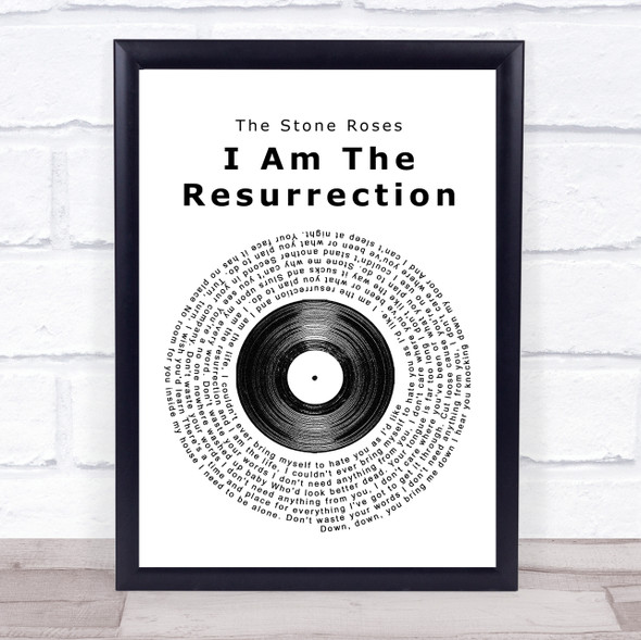 The Stone Roses I Am The Resurrection Vinyl Record Music Gift Poster Print