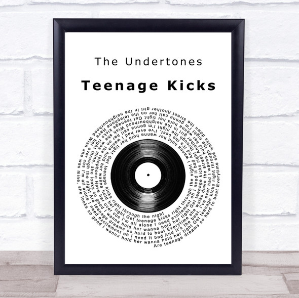 The Undertones Teenage Kicks Vinyl Record Music Gift Poster Print