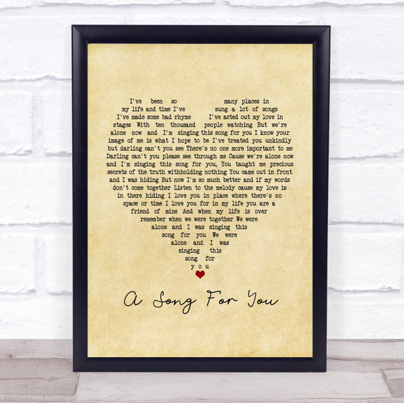 The Carpenters A Song For You Vintage Heart Music Gift Poster Print