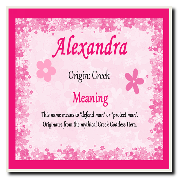 Alexandra Name Meaning Coaster