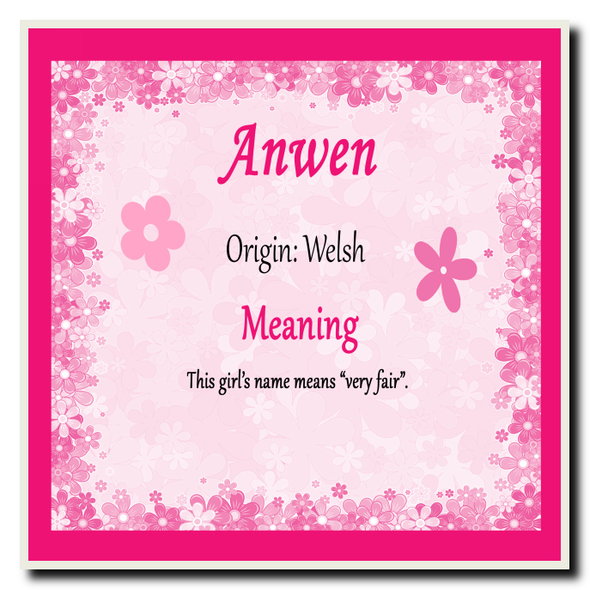 Anwen Name Meaning Coaster