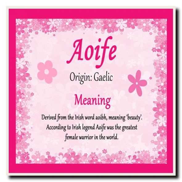 Aoife Name Meaning Coaster