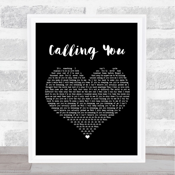 Blue October Calling You Black Heart Song Lyric Music Gift Poster Print