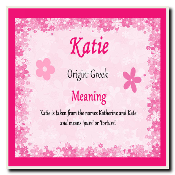 Katie Name Meaning Coaster