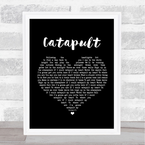 Jack Savoretti Catapult Black Heart Song Lyric Music Gift Poster Print