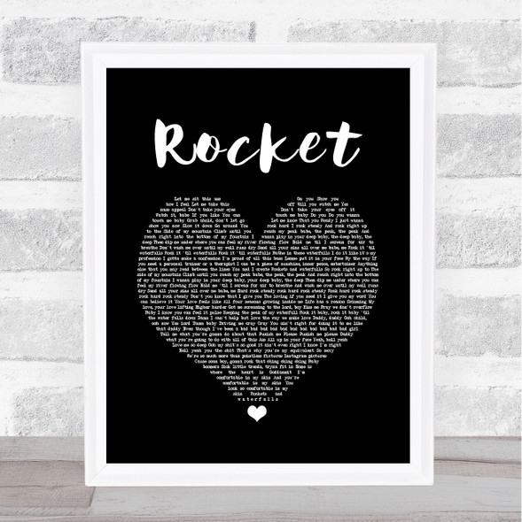 Beyoncé Rocket Black Heart Song Lyric Music Gift Poster Print