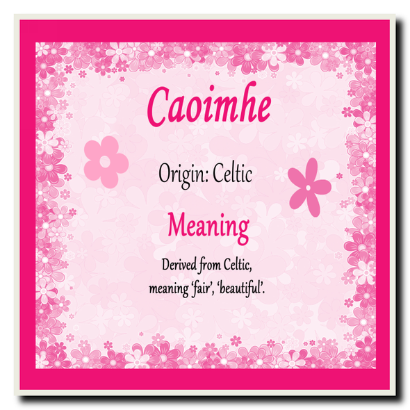 Caoimhe Name Meaning Coaster