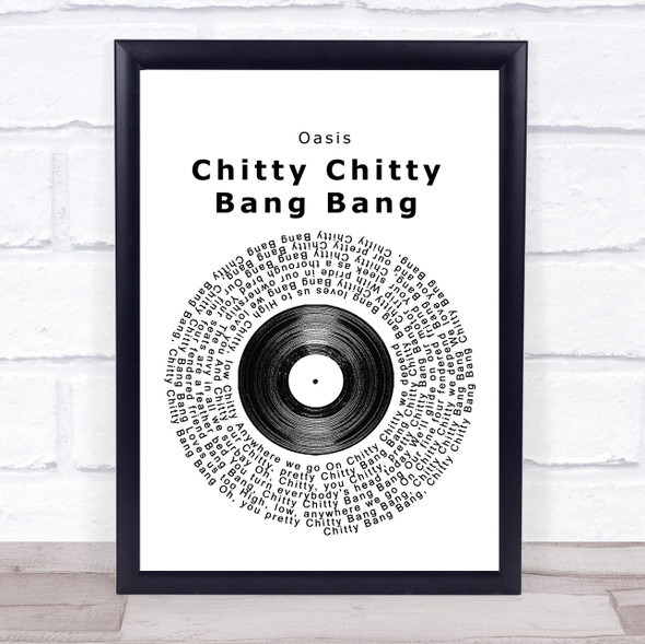 Dick Van Dyke Chitty Chitty Bang Bang Vinyl Record Song Lyric Music Gift Poster Print