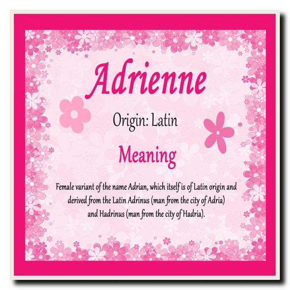 Adrienne Name Meaning Coaster