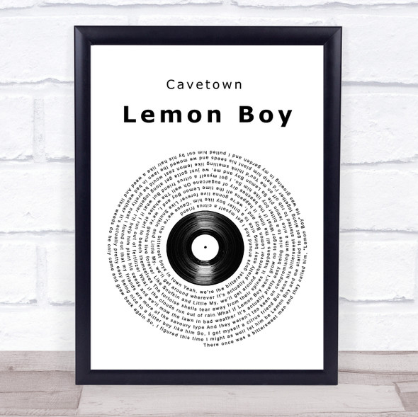 Cavetown Lemon Boy Vinyl Record Song Lyric Music Gift Poster Print